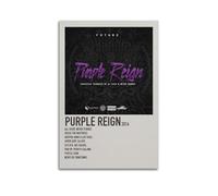 HASUEQWERURU Póster estético del reinado del futuro morado para decoración de pared, lienzo vintage, pintura decorativa, póster decorativo para sala de estar, dormitorio, 40 x 60 cm, estilo sin marco