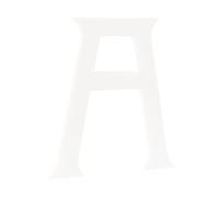 HASWARE 4 Pulgadas Número de Casa Autoadhesivo - Impermeable y Resistente a las Intemperies - Instalación Fácil para Caja de Correo, Poste y Puerta (Blanco, A)