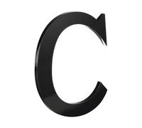 HASWARE 4 Pulgadas Número de Casa Autoadhesivo - Impermeable y Resistente a las Intemperies - Instalación Fácil para Caja de Correo, Poste y Puerta (Negro, C)