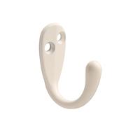 HASWARE 6 PCS Coat Hook, Wall Mounted Hooks Coat Hooks Robe Hooks Hangers Heavy Duty with 12 Pieces Screws for Bedroom Bathroom Kitchen Door Wall (White)