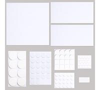 HASWARE Furniture Pads Floor Protectors, Felt Pads Self Adhesive, Cuttable Felt Chair Pads to Protect Floor, Chair Leg Pads, Hardwoods Floors, Table Feet (White-99Pcs)