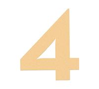 HASWARE House Number 3 inch (7.5 cm) Self Adhesive Letters Apartment Door Numbers Street Address Plaque Home Stylish Decor, Acrylic(4, Golden)
