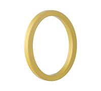 HASWARE Número de casa flotante de 12 cm, letrero de dirección exterior moderno de aleación de zinc para calle de patio y buzón, números y letras para casa (0, Golden)