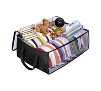 Hat Container Storage, Foldable Organizer With Handles, Non-Woven Clear Bag For Under Bed Use, Travel Hat Holder With Transparent Durable Design, Lightweight And Space-Saving, 51x41x17cm