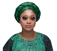 Hat Damen Frauen Friesen Trenza Hut Muslim Rüschen Wickelmütze Schlafmützen Satin gefütterte Haarhauben Fischerhut Tractor, verde, Talla única