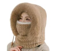 Hat De Aviador De Invierno - Russian Ushanka | Cossack De Inviernos Femeninos, Sombreros De Trampero, Pelaje De Imitación De Pila Larga, Protección De La Oreja para El Senderismo De Nieve Corri