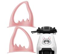 Hat Ears for Motorcycle - 1 Pair Creative Cat Ears Hard Hat Sticker | Peel & Stick Kitten Ear Accessory | Adhesive Cat Ear Decoration for Motorcycle Helmet Ski Hats,Helmet Headgear, Men Women