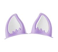 Hat Ears for Motorcycle - 1 par de motocicletas Hard Hat Sticker Decor | Cat Ear Helmet | Peel & Stick Kitten Ear Accessory | Adhesive Ski Hat Horns | Headgear Attachments for Ski Hat