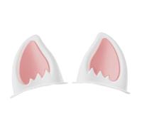 Hat Ears for Motorcycle - 1 par de motocicletas Hard Hat Sticker Decor | Cat Ear Helmet | Peel & Stick Kitten Ear Accessory | Adhesive Ski Hat Horns | Headgear Attachments for Ski Hat