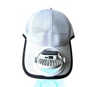 Hat Fans Solar Power 3-Speed Sun Blocking Headwear USB Rechargeable