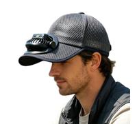 Hat Fans Solar Power 3-Speed Sun Blocking Headwear USB Rechargeable
