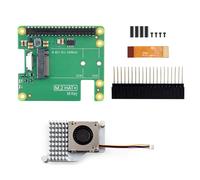 HAT+ Gen3 PCIe a HAT Adaptador de placa de expansión Protocolos SSD GPIO placa de expansión con cable de cinta de 16 pines