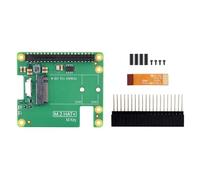 HAT+ Gen3 PCIe a HAT Adaptador de placa de expansión Protocolos SSD GPIO placa de expansión con cable de cinta de 16 pines