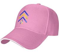 Hat Gorra de béisbol poliéster con Texto Alegría Amor y Fuerza para concienciar sobre el síndrome Down Informal protección Solar Ideal Adultos Deportes al Aire Libre Regalos