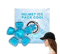 Hat Ice Pack - Gel Cooling Pad for Helmet & Caps | Reusable Flexible Cold Compress for Instant Heat Relief, Universal Soothing Comfort Liner for Riding, Construction and Sports