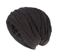 Hat Keep - Gorros de algodón para invierno, a la moda, de felpa, unisex, de punto, para esquí, gorra elástica, azul marino, Talla única