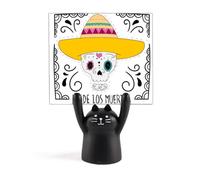 Hat l Mexico Happy The Day of The Dead Memo Holder Cartoon Black Cat Stand Decor