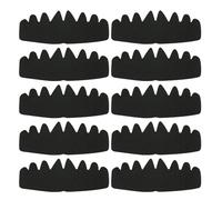Hat Liner, 10 Pieces Hat Liner Insert, Sweat Absorbing Pad, Absorbent Octagonal Bands, Prevent Stains and Odor, Sweatband Absorbing Pad for Women and Men, Comfortable Hat Accessories, 26.3x9.9cm