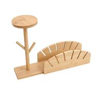 Hat Organizer | Hat Storage | Wooden Multi Purpose Desk Display Stand With Divided Compartments No Drill Design | For Travel, Closet, Bedroom, Door, Wall, Home, Apartment, RV, Baseball Cap Storage