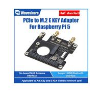 HAT+ Placa Adaptadora PCIe A M.2 e KEY para Tarjeta de Expansión Red 5 Compatible con USB/Bluetooth