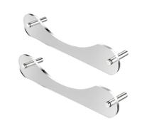 Hat Rack for Wall - Organizador de gorra de béisbol, montaje en pared, soporte de pantalla para sombrero acrílico, 2 piezas, percha transparente con gancho de almacenamiento para mujeres, hombres en