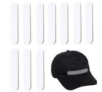 Hat Size Adjuster, Adhesive Hat Sizing Pads, 10-Piece Bucket Comfort Cushion Pad, Foam Insert Fit Adjusters for Baseball Caps, Sun Hats, Fishermans, 4.33x0.79x0.2 Inches