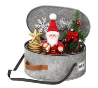 Hat Storage Bag, Portable Zipper Carry Case, Structured Cowboy Hat Protector, 16.5x16.5 inches Oxford Fabric Dust Shield Carrier, Travel Closet Organizing Box, Bedroom Living Room Closet Kid