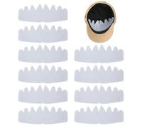 Hat Sweat Liner, 10-Piece Absorbent Sweatband Pad, Octagonal Hat Protector for Women and Men in Daily Wear, Sports, or Outdoor Use, 10.35x3.9 inches, Black, White