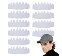 Hat Sweat Liner - 10 Pieces Baseball Hat Sweat Liner | 10.35x3.9 Inches Octagonal Absorbent Bands Absorbing Pad Insert Odor Sweatband for Sports Football Gym Running