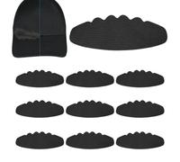 Hat Sweat Protector 10 - Piece Self Adhesive, Large Liner Cap