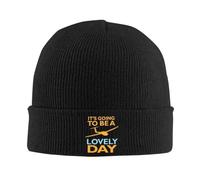 Hat Va a ser un día Encantador Divertido diseño de Planeador Gorro Punto cálido Hip Hop otoño e Invierno para Exteriores Gorros Sombreros Deportes Regalos