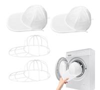 Hat Washer, Ball Cap Washer, 12.09x8.27in Mesh Bag Organizer, Authentic Frame, Protects Shape for Laundry Cleaning, Closet Storage, Dorms, Sports Families, Washing Machine