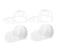 Hat Washer Cage 2 Pack, Ball Cap Washer Mesh Bag for Washing Machine, Laundry Frame for Adults Kids Athletes Teens, Cap Cleaning Holder and Closet Organizer Pouch for Men and Women Baseball Hat Care
