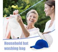 Hat Washer Cage, Ball Cap Washer Mesh Bag, 13.39x8.66 Inches Compact Heavy Duty Closet Organizer Laundry Frame Pouch for Men, Women, Kids, Teens, Athletes, Washing Machine, Easy to Use