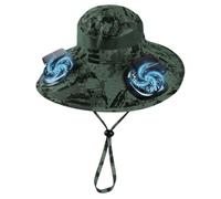 Hat with Fan for Women - Solar Cooling Sun Hat | Wide Brim Headwear with Built In Ventilation Fan Outdoor Shade Accessory for Garden Fishing Camping Beach Hiking Travel Sports Park Concert Activities