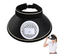 Hat with Fan - Outdoor Wide Brim Cooling Cap, Sun Protection Built-In Fan, Lightweight Summer Shade Solution | Portable Gear For Gardening, Golf, Camping, Travel, Hot Day Activities