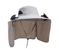 Hat with Fan - UV Protection Headgear | Foldable Sun Hats with 2 Solar Fans, Cooling Accessory for Gardening, Fishing, Outdoor Beach Vacation, Travel, Summer Accessories