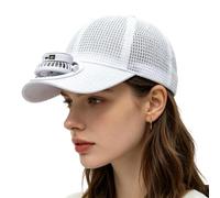 Hat With Fans Solar Power | 3 Speeds 360 Degree Adjustable Wide Brim | Solar Fan Baseball Hat Features Wide Brim That Delivers Reliable UV Protection To Keep Your Face And Neck Away From Direct Sun Ra