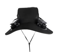 Hat with Fans Solar Power - 4 Head Solar Powered Cooling Cap, Wide Brim Sun Protection Headwear, Rechargeable Ventilated Outdoor Gear | Lightweight Breathable Comfort Accessory For Women Outdoor
