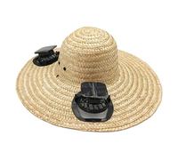 Hat with Fans Solar Power | Wide Brim USB Rechargeable Cap