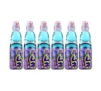 Hatakosen Ramune Soda - Sabor de arándano 200 ml (6 botellas)