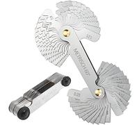 HATANSE 52 Piezas Galgas de Roscas Métrico e Imperial Herramienta Medición Medidor de Rosca Acero Inoxidable, 60° Métrico 0,25-6.0mm e 55 ° Whitworth 4-62G