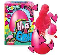 Hatch n Grow Huevo Sorpresa - Flamenco de Deluxebase. Huevo Grande para incubar de 11 cm con un Ave. Al colocarlo en el Agua aparecerá un Juguete mágico, es Ideal para niños y niñas