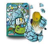 Hatch n Grow Huevo Sorpresa - Tortuga Marina de Deluxebase. Huevo Grande para incubar de 11cm con Juguete de océano. Al colocarlo en el Agua aparecerá un Juguete mágico, es Ideal para niños y niñas