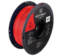 HATCHBOX PLA PRO+ - Filamento para impresora 3D, precisión dimensional +/- 0,03 mm, carrete de 1 kg, 1,75 mm, rojo