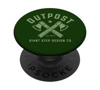 Hatchet Logo - Outpost Scouting Gear by Giant Step PopSockets PopGrip Adhesivo