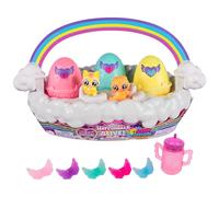 Hatchimals Alive, Neon Rainbow Spring Basket Toy (Styles May Vary), 3 Self-Hatching Easter Eggs, Gifts & Stocking Stuffers for Girls & Boys Ages 3 & up