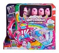 HATCHIMALS CollEGGtibles, Coche de Juguete Transformador de catión arcoíris con 6 Personajes exclusivos, 10 Accesorios, Juguetes para niños para niñas de 5 años en adelante