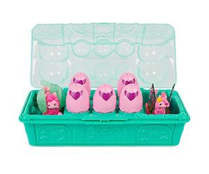 HATCHIMALS CollEGGtibles, Rainbow-Cation Llama Family Carton con Juego Sorpresa, 10 Personajes, 2 Accesorios, Juguetes para niños para niñas de 5 años en adelante