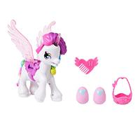 Hatchimals Unicornio Interactivo con alas móviles y más de 60 Efectos de Sonido de luz, Negro